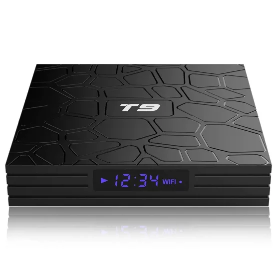 T9 TV BOX Nouvelle version original avec android 12.0 dernière génération box tv 4giga ram+64 giga mémoire ultra rapide 8k tv box bluetooth